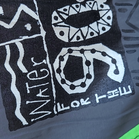 T&C Town Country Surf Shops Green Nylon L Zip Pullover Windbreaker Jacket RARE - Picture 5 of 9